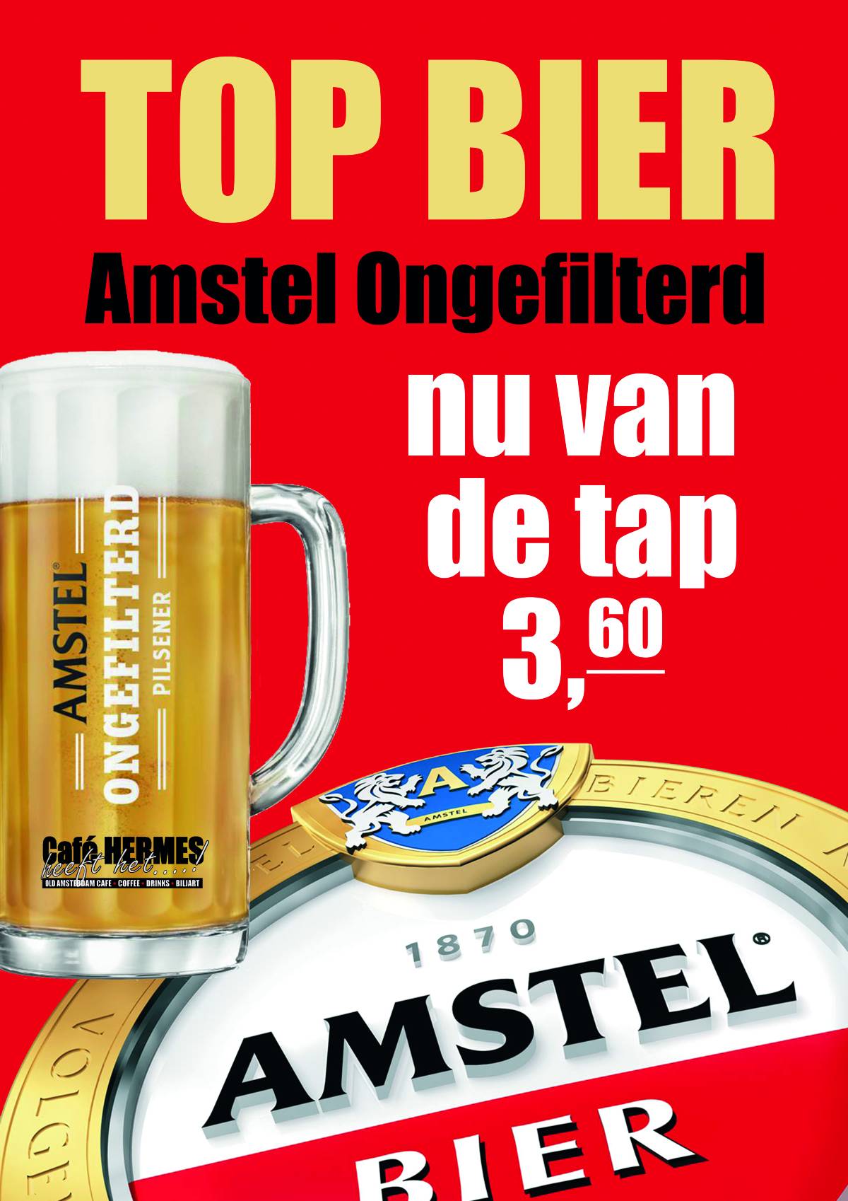 AMSTEL ONGEFILTERD-poster